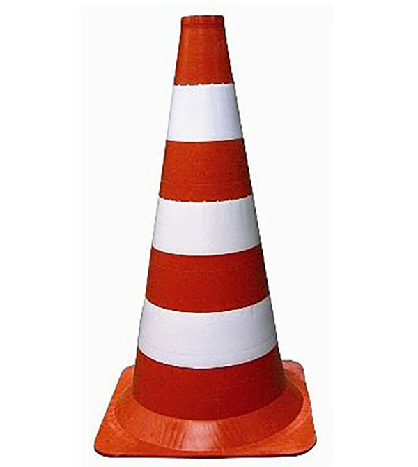 Cone Plástico Faixa Injetada